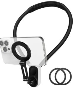 Magnetic Neck Mount for Phones, POV/Vlog Selfie, Video Recording, Camera