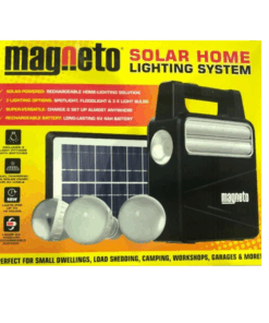 Magneto Solar Home Lighting System Solar Powered With Rechargeable Battery
