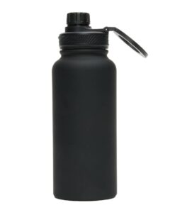 MagStream 1L Stainless Steel Water Bottle with Magsafe Compatible Phone Holder - Black