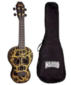 Mahalo Skull Ukulele with Pickup