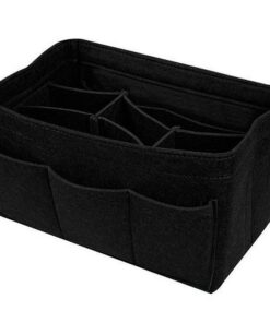 Maisonware Felt Organizer Insert for Handbags - Black - S