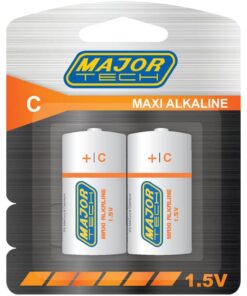 Major Tech - LR14-BP2 C Maxi Alkaline Battery (Box of 24 Batteries)
