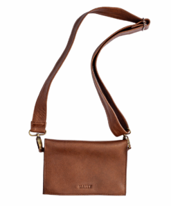 Mally Bags Chic Genuine Leather Brown Sling Bag