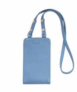 Mally Cell Phone Crossbody Sling Bag Purse for Women, Genuine Leather - Blue