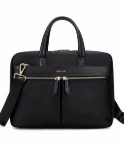 MamaMia Luxury Briefcase Laptop Bag (16inch) - Black