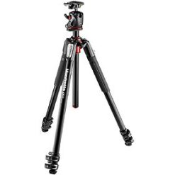 Manfrotto MK055XPRO3-BHQ2 New 055 Aluminum 3-Section Tripod with XPRO Q2 Ball Head Black