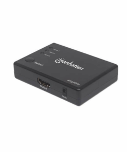 Manhattan 4K Compact 3-Port HDMI Switch - 4K@60Hz, AC Powered x 1