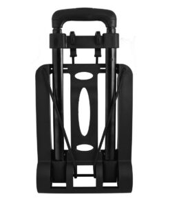 Marco Foldable Aluminium Trolley For travel, School And Home - Black