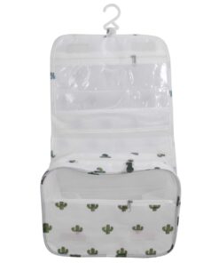 Marco Hook and Loop Hanging Toiletry Bag - Maroon - Women - White-Green