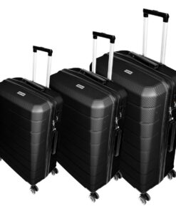 Marco Pioneer 3-Piece Luggage Set - Black