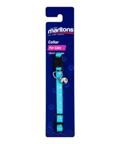 Marltons 8Cm Cat Collarw/Bell Quick Release Clasp - Blue