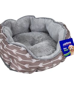 Marltons Grey Plush Bed Small