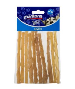 Marltons Rawhide Twisted Chew Sticks - 10's