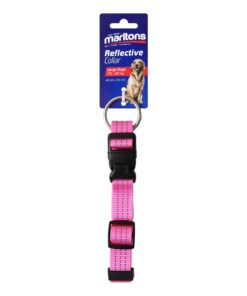 Marltons Reflective Collar Large dogs - Pink
