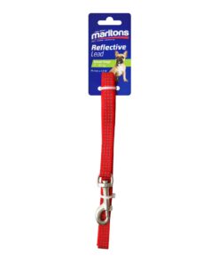Marltons Reflective Lead 15mm x 1.2m - Red
