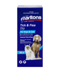 Marltons - Tick & Flea Dip - For Dogs & Cats - 100ml