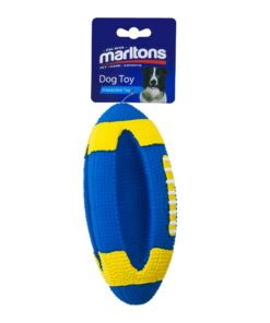 Marltons Vinyl Rugby Ball Dog Toy