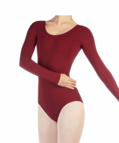 Maroon Long-Sleeved Leotard - 11-12 years