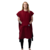 Maroon Surf Swim Changing Poncho - Adult - M