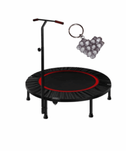 Marshal Fitness Folding Trampoline with Handle and Handmade Keyholder