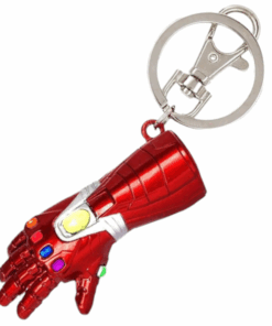 Marvel Inspired Iron Man Nano Gauntlet Key Ring - Red