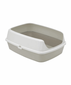 Maryloo Litter Tray with Rim - Warm Grey