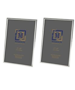 Masdun Series Silver-Plated 20x30cm Picture Frame 2 Pack -120S01-20x30-2PA