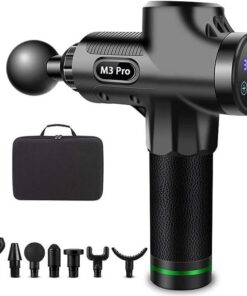 Massage Gun 6 Trigger Point Heads and Portable Case