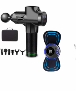 Massage Gun 6Trigger Point Heads AndPortable Case & Mini EMS Body Massager