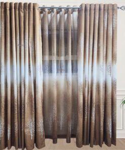 Matoc Designs Curtain Set - Wilderness Brown Curtain & Voile Set - Eyelet