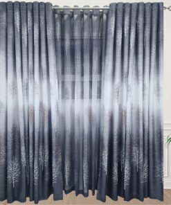 Matoc Designs Curtain Set -Wilderness Dark Grey Curtain & Voile Set -Eyelet