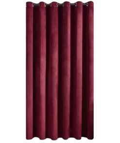 Matoc Designs Readymade Curtain - 100% Blackout -Luxe Velvet-Maroon -Eyelet