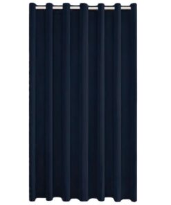 Matoc Designs Readymade Curtain - 100% Blackout - Luxe Velvet -Navy -Eyelet