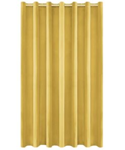 Matoc Designs Readymade Curtain-100% Blackout-Luxe Velvet-YellowGold-Eyelet