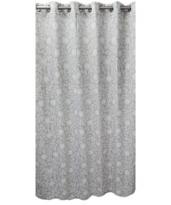 Matoc Designs Readymade Curtain - Blossom Grey - Eyelet - Pack of 2