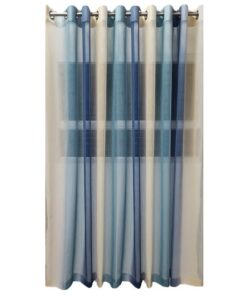Matoc Designs Readymade Curtain - Gradient Blue Voile - Eyelet