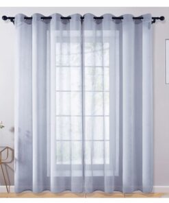 Matoc Readymade Curtain 500cmWx221cmH - MysticVoile - Eyelet - Dove