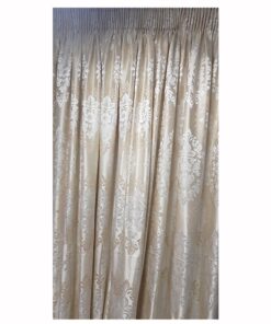 Matoc Readymade Curtain -Floral 230cmWx250cmH -Taped -Lined -Cream