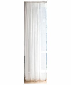 Matoc Readymade Curtain -Textured Sheer -Taped -OffWhite -500cm W x 250cm H