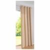 Matoc Readymade Curtain -Velvet -Eyelet-Lined -DarkCream -265cm W x 233cm H