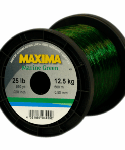 Maxima Nylon Fishing Line, 12.5KG/25LB 0.50MM, Colour Marine Green, 600M Spool