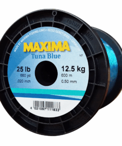 Maxima Nylon Fishing Line 12.5KG/25LB .50MM Colour Tuna Blue 600m Spool