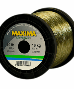 Maxima Nylon Fishing Line, 18KG/40LB 0.60MM, Colour Ultra Green, 600m Spool