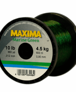 Maxima Nylon Fishing Line, 4.5KG/10LB 0.30 MM, Colour Marine Green, 600M Spool
