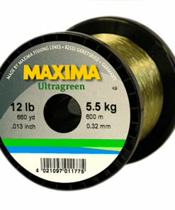 Maxima Nylon Fishing Line, 5.5KG/12LB 0.32MM, Colour Ultra Green, 600m Spool