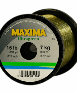 Maxima Nylon Fishing Line, 7KG/15LB 0.37MM, Colour Ultra Green, 600m Spool