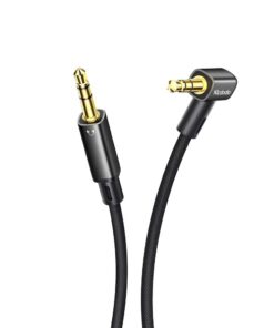 Mcdodo Braided Gold Plated Right Angle Aux Audio Cable Male to Male 3.5mm