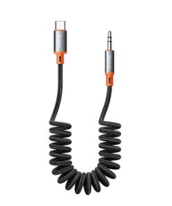 Mcdodo USB-C / TYPE-C to 3,5mm Male Coiled Aux Audio Cable HR DAC
