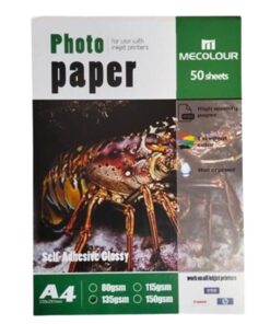 MECOLOUR TT-SAG135 Self Adhesive Glossy Photo Paper A4 50 Sheets