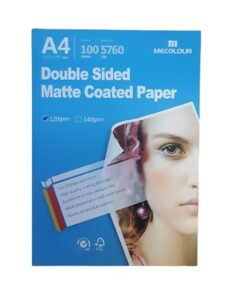 MECOLOUR TT1-MD120 A4 Double Sided Matte Coated Paper 100 Sheets per Pack